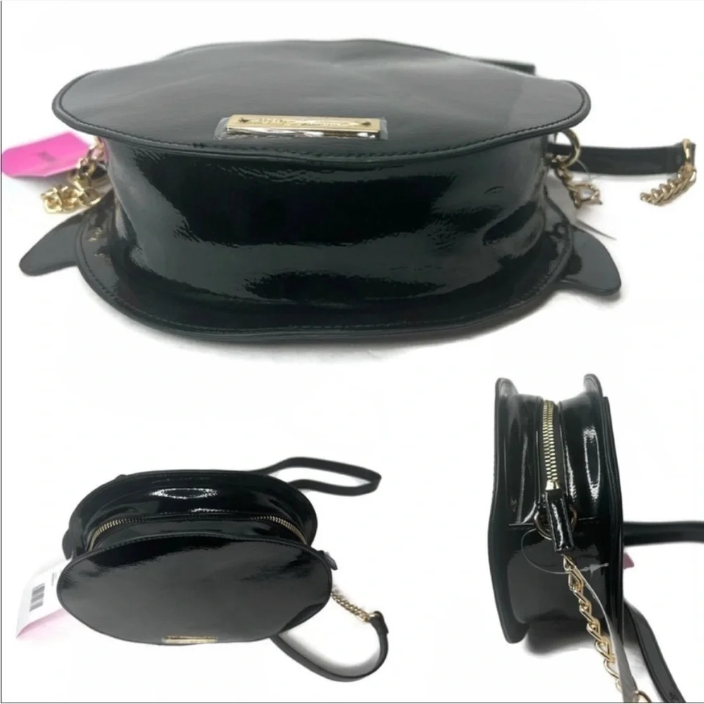 Betsey Johnson Bat Halloween Glitter GLAM Bag Purse NWT